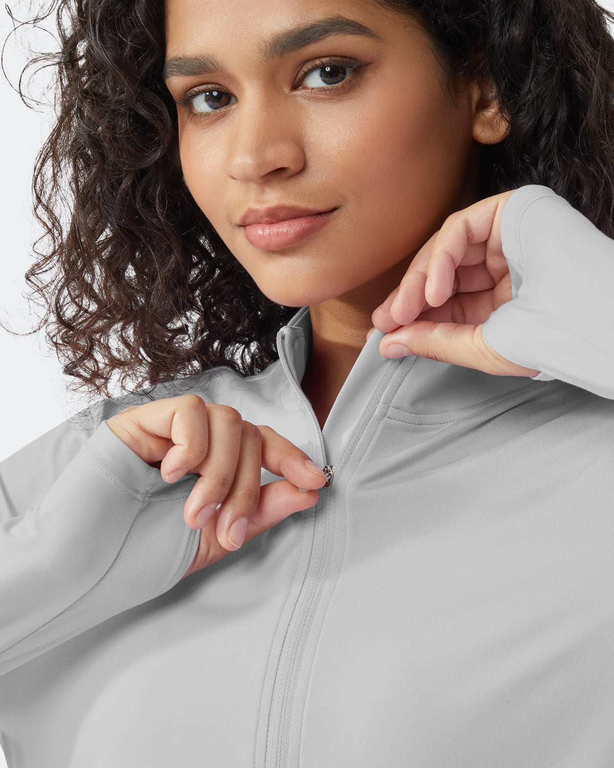 Quick Dry High Neck Sun Half Zip Workout Tops - G4Free
