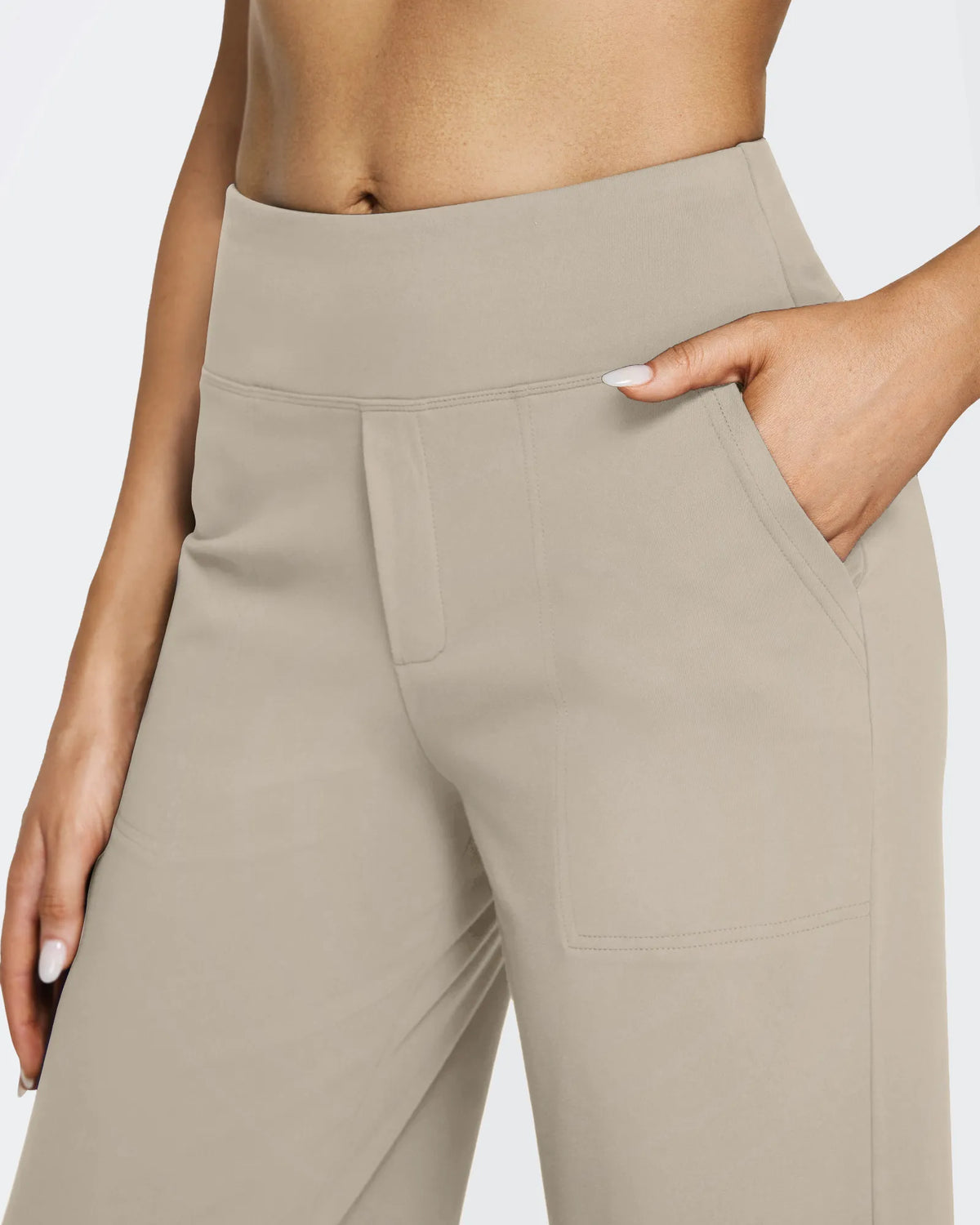 EverGoing Loose High-Waist Business Casual Pants 29'' - G4Free