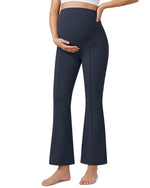 G4Free EverGoing Maternity Flare Leggings with Pockets – Over the Belly 25''