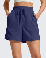 G4Free 4" High Waisted Casual Shorts with Pockets