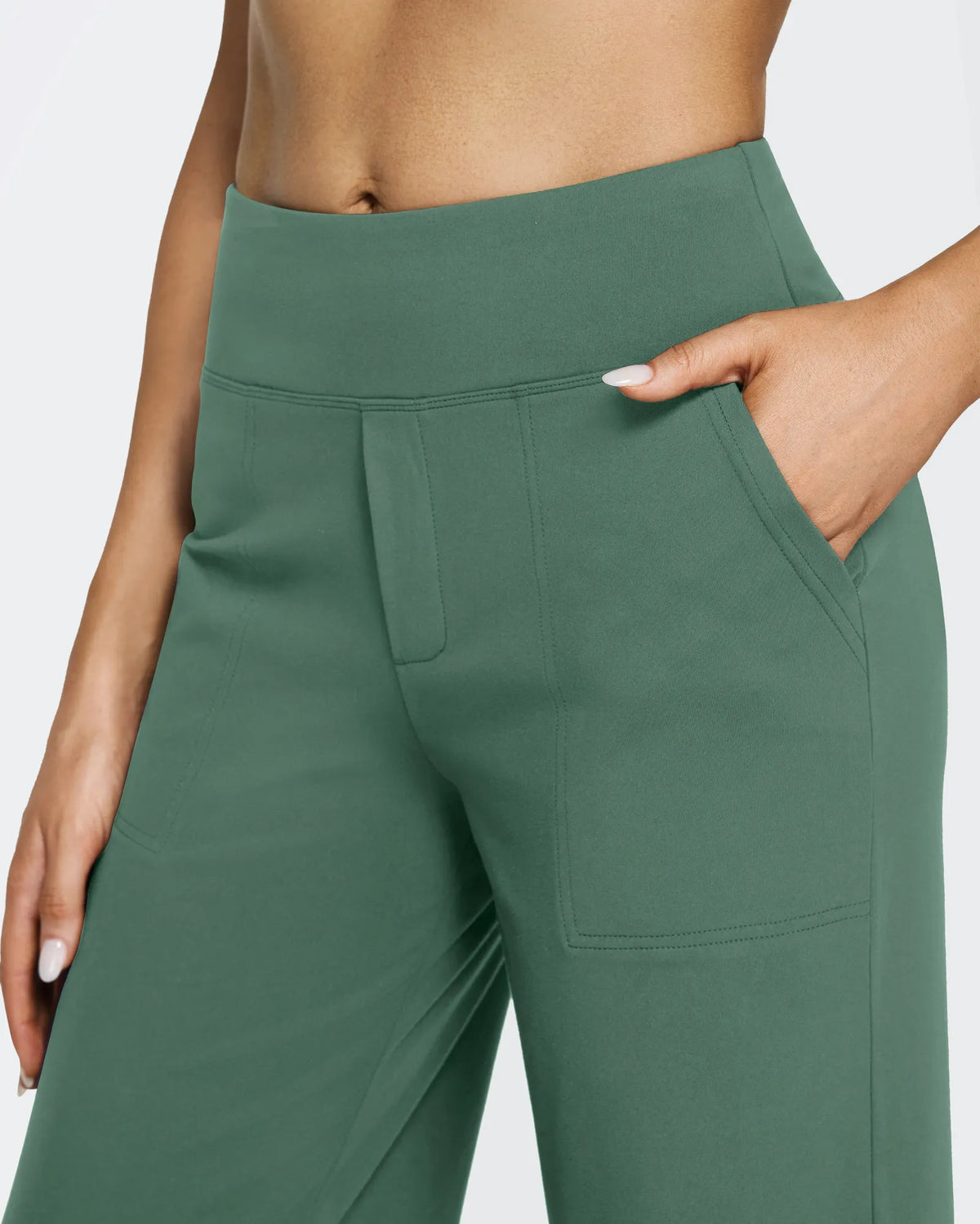 EverGoing Loose High-Waist Business Casual Pants 33'' - G4Free