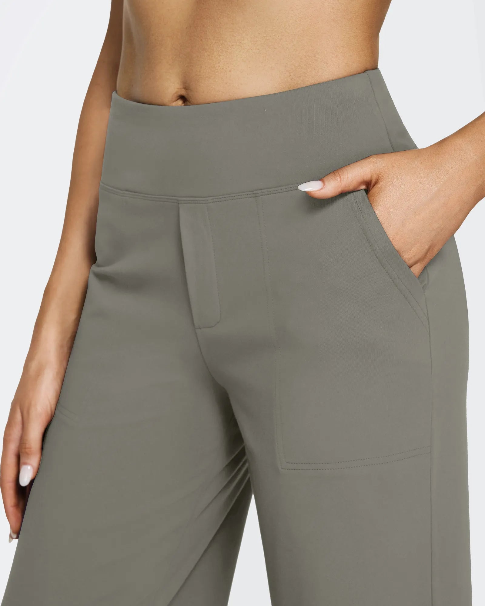 EverGoing Loose High-Waist Business Casual Pants 33'' - G4Free