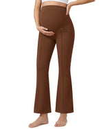 G4Free EverGoing Maternity Flare Leggings with Pockets – Over the Belly 25''
