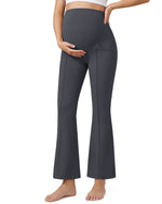 G4Free EverGoing Maternity Flare Leggings with Pockets – Over the Belly 25''