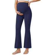 G4Free EverGoing Maternity Flare Leggings with Pockets – Over the Belly 25''