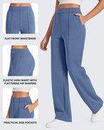 Smoofit Loose High-Rise Elastic Dressy Pants Tall - G4Free