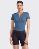 BareFeel Half Zip Slim Fit Athletic Shirts