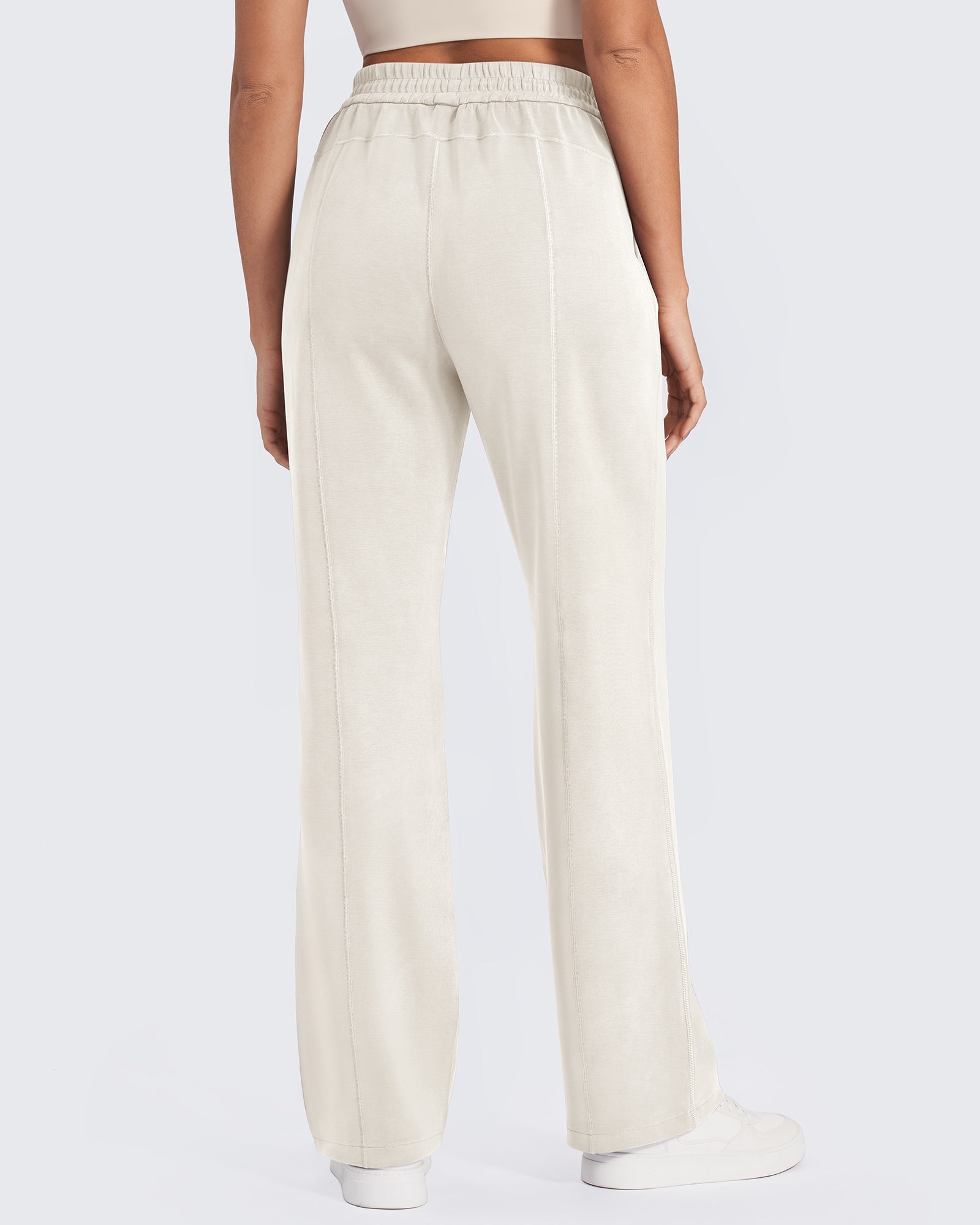 Smoofit Mid-Waist Wide Leg Sweatpants Petite - G4Free