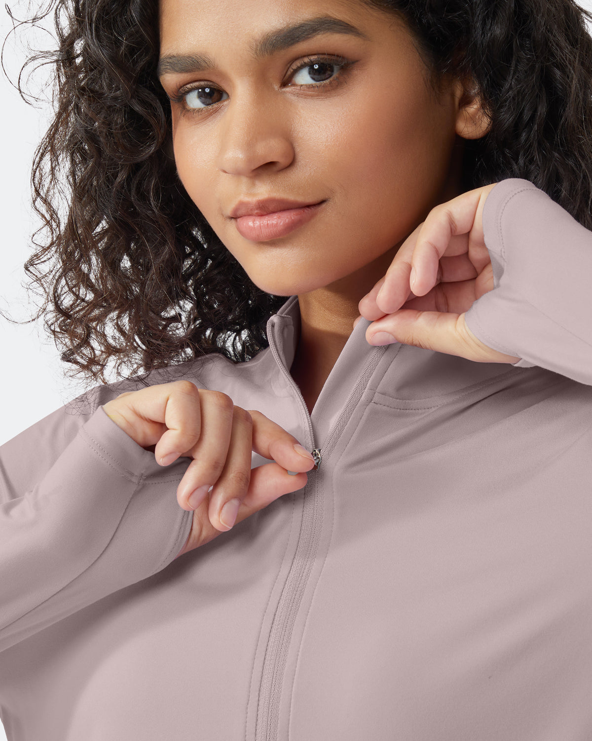 Quick Dry High Neck Sun Half Zip Workout Tops - G4Free