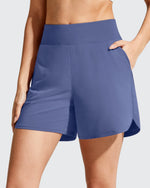 Chillwhisp Built-in Brief Liner High Waist Athletic Shorts