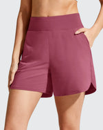 Chillwhisp Built-in Brief Liner High Waist Athletic Shorts