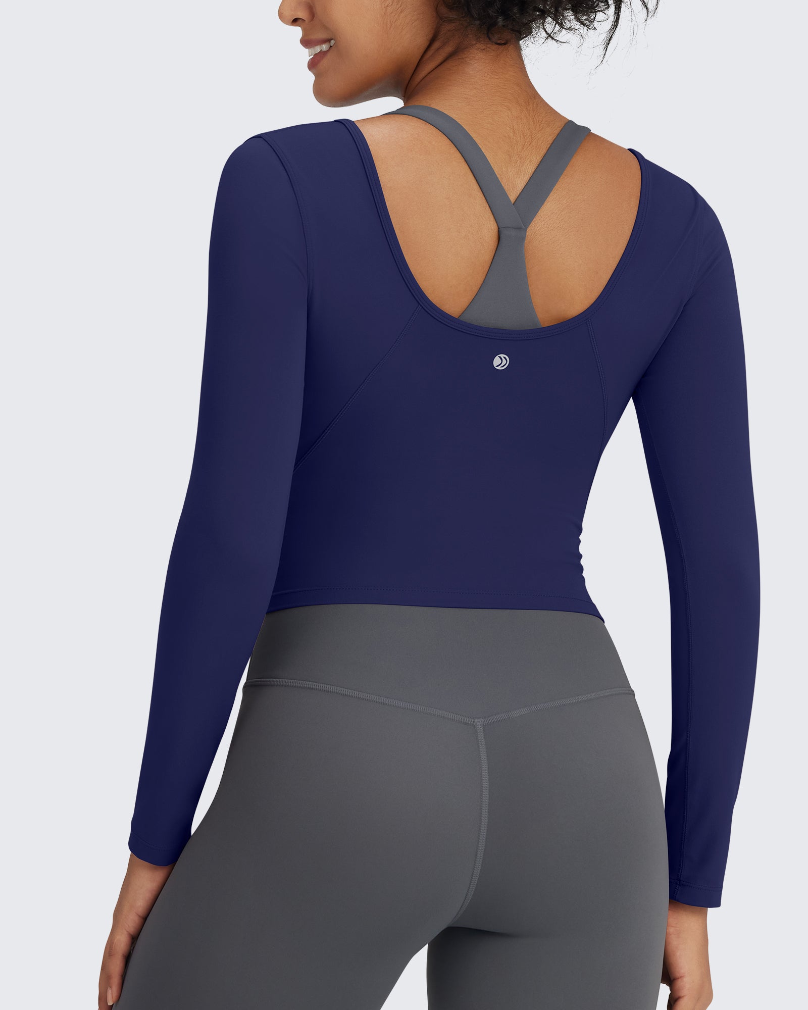 BareFeel Slim Scoop Neck Open Back Long Sleeve - G4Free