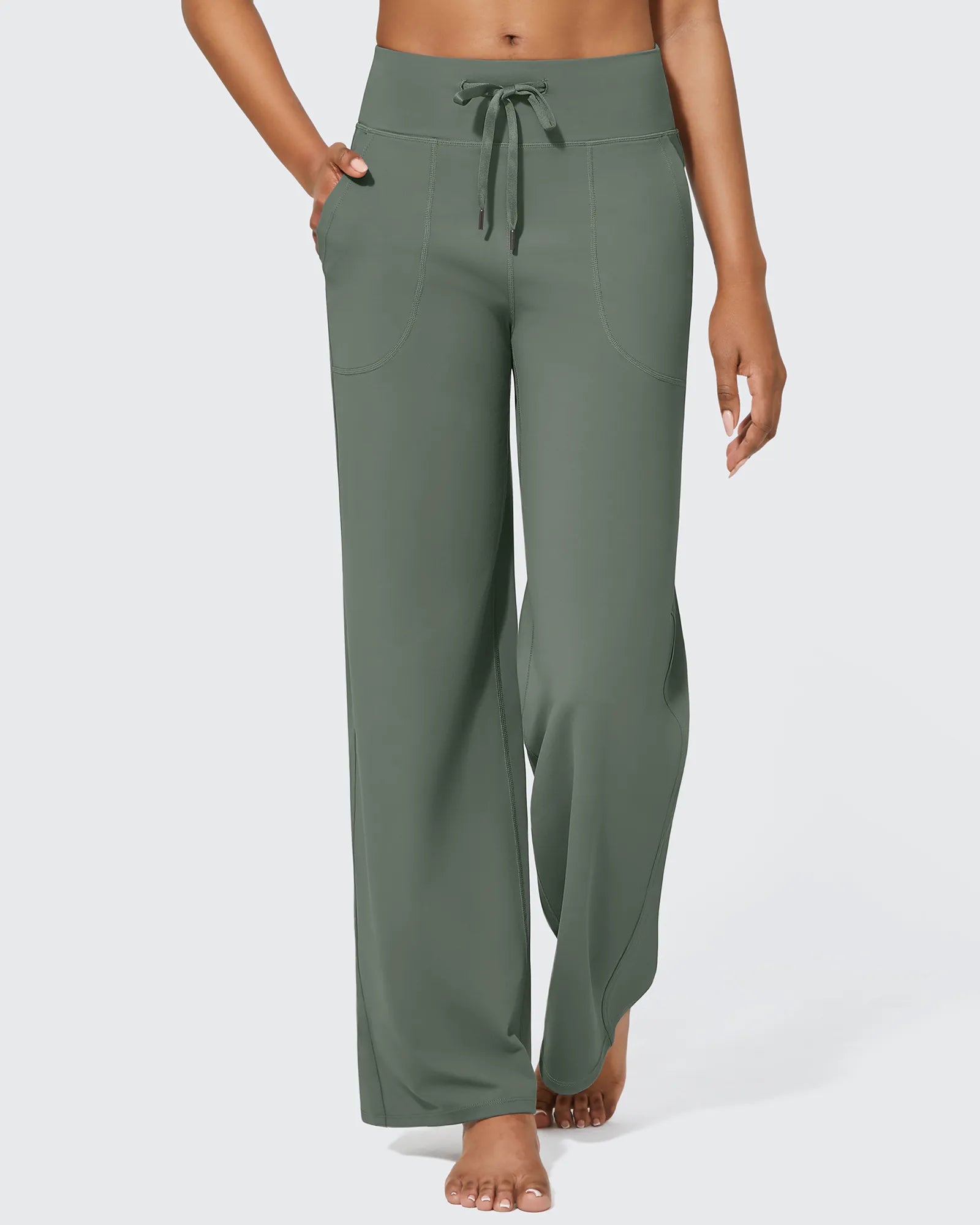 EverGoing Business Casual High-Waist Wide Leg Pants Regular - G4Free