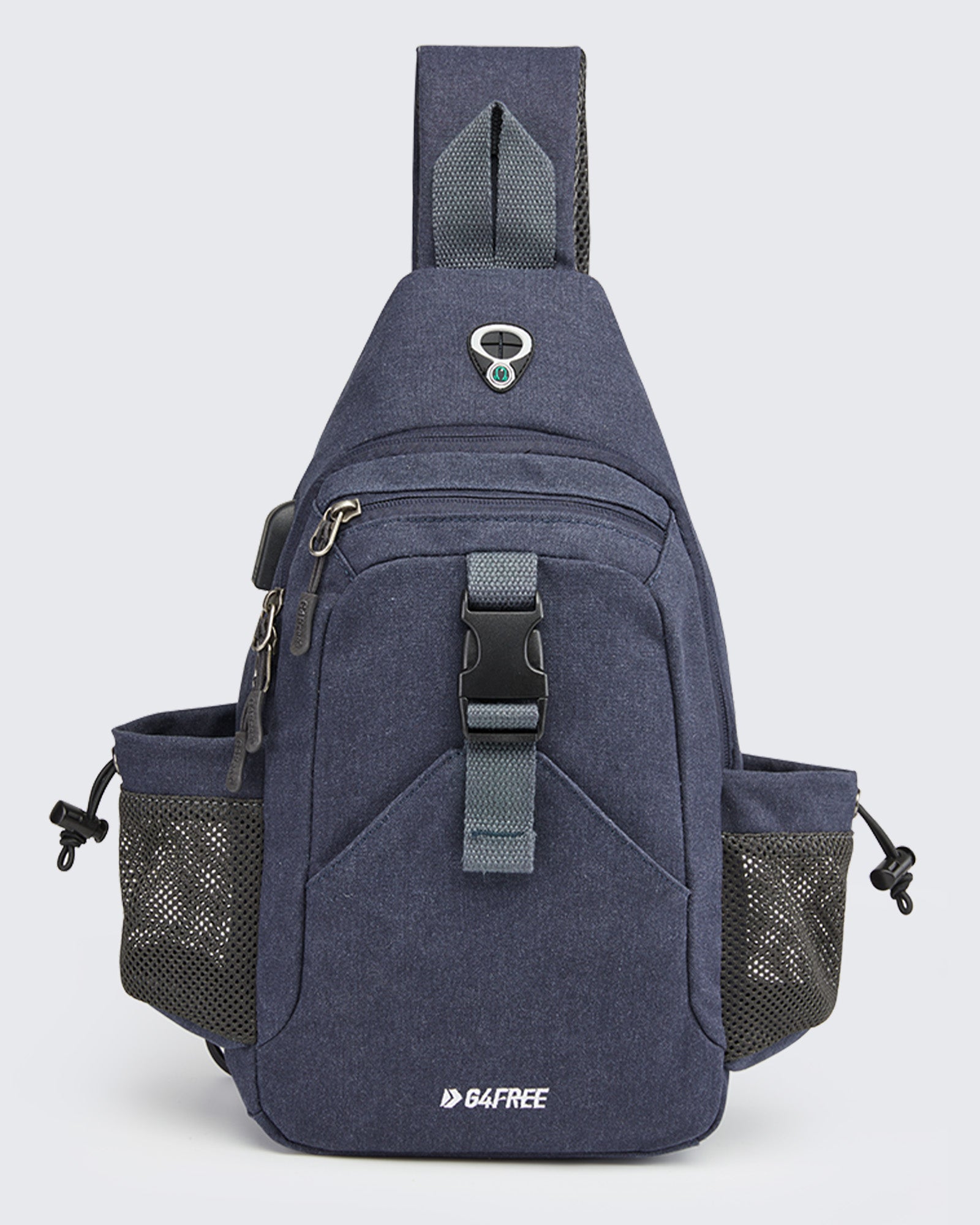 G4Free Bolso bandolera de lona antirrobo con puerto USB