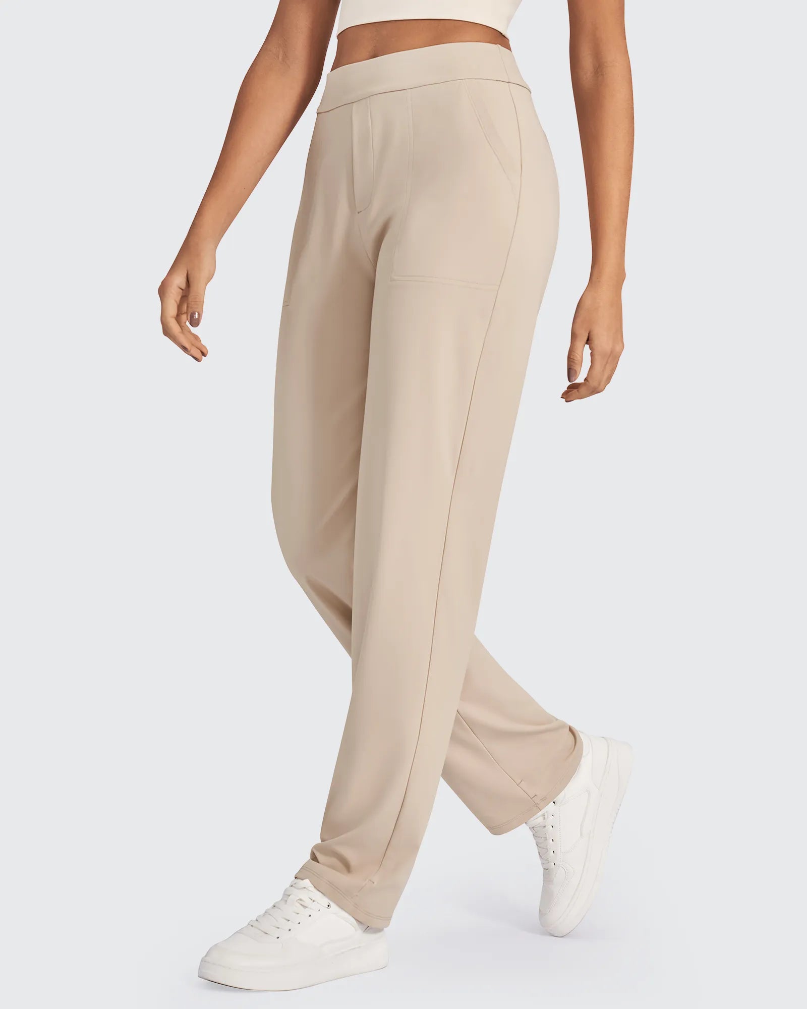 ShiftReady High-Waist Straight Dress Pants - G4Free