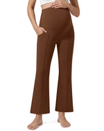 G4Free EverGoing Maternity Flare Leggings with Pockets – Over the Belly 25''