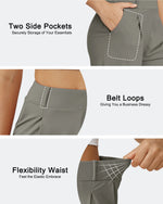 EverGoing High-Waist Belted Pleated Casual Dressy Shorts - G4Free