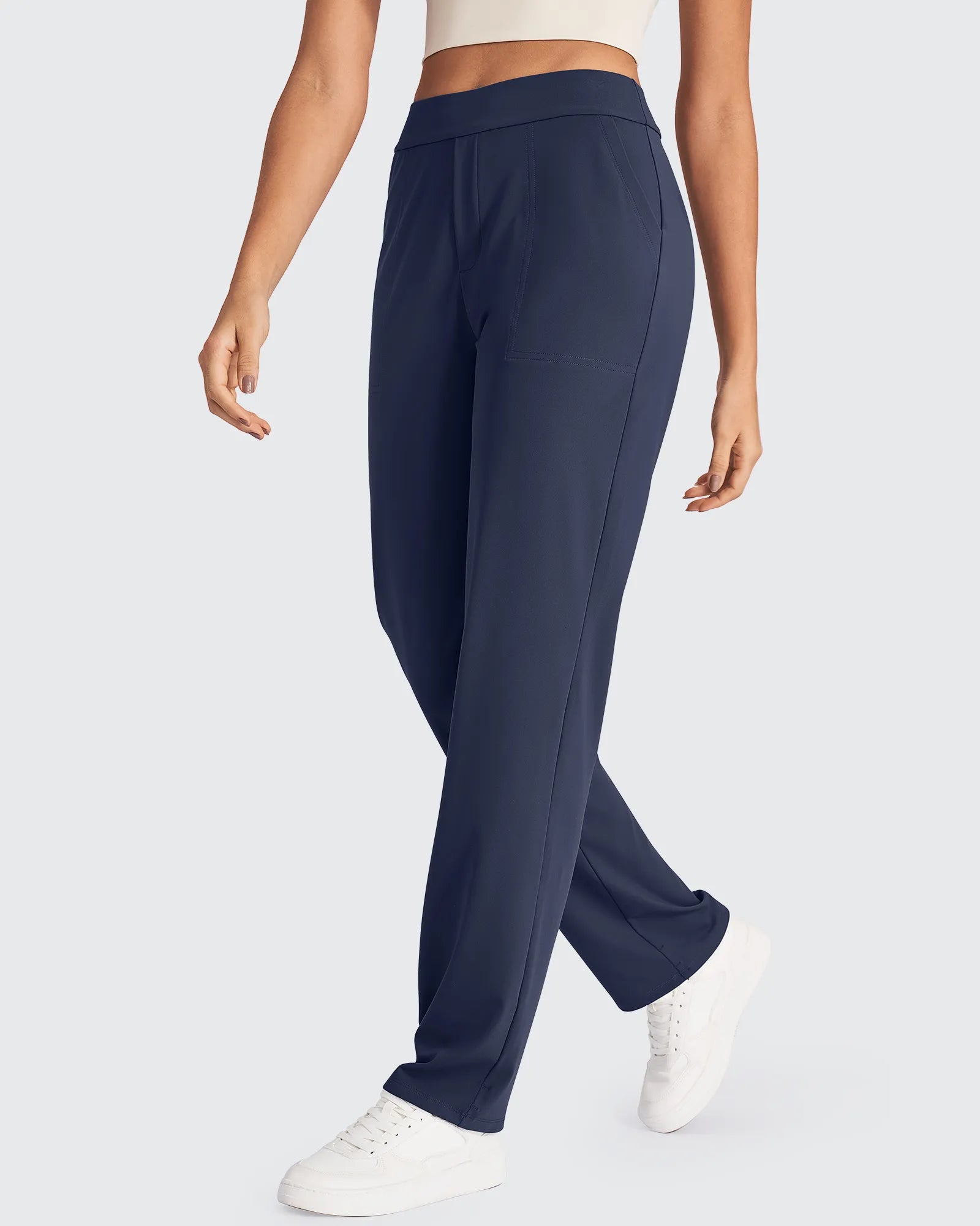ShiftReady High-Waist Straight Dress Pants - G4Free