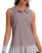 G4Free UPF 50+ Sleeveless Golf Polo with Side Slit – Quick Dry
