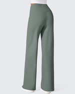 EverGoing Fleece Lined High-Waist Wide Leg Thermal Trousers - G4Free
