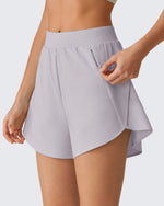 G4Free Chillwhisp 2.5" Dolphin Hem Running Shorts with Pockets