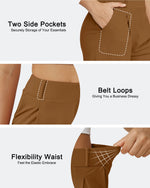 EverGoing High-Waist Belted Pleated Casual Dressy Shorts - G4Free