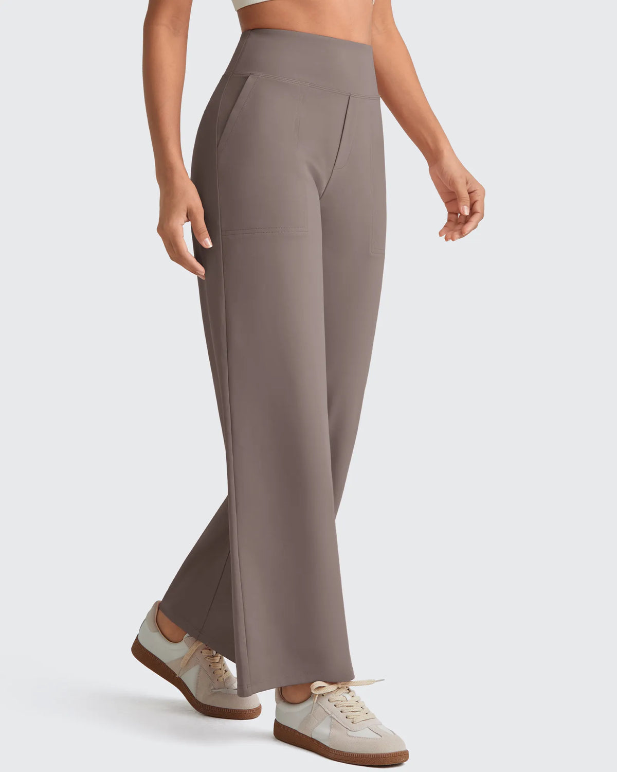 EverGoing High Waist Stretch Dressy Cropped Pants Regular - G4Free