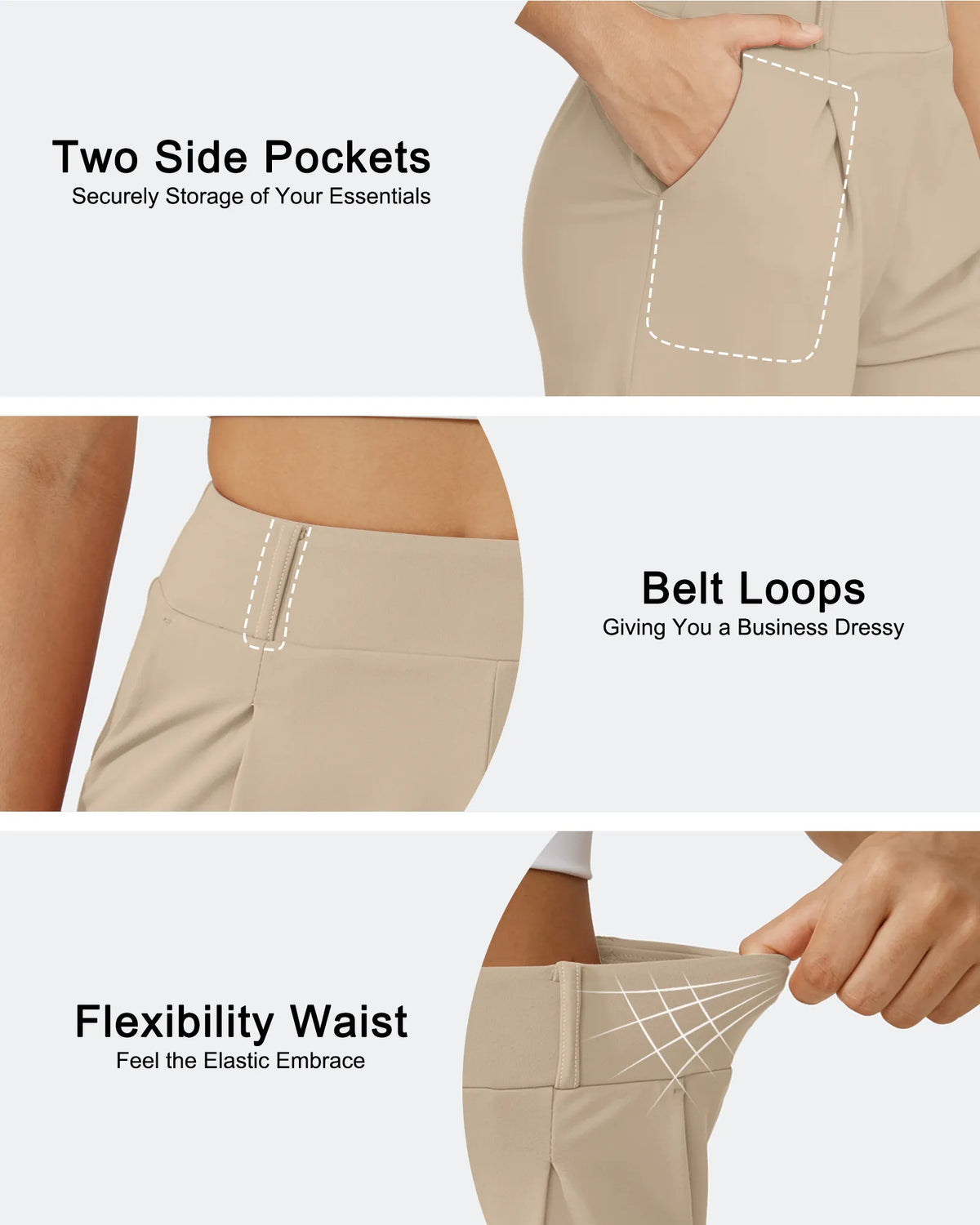 EverGoing High-Waist Belted Pleated Casual Dressy Shorts - G4Free