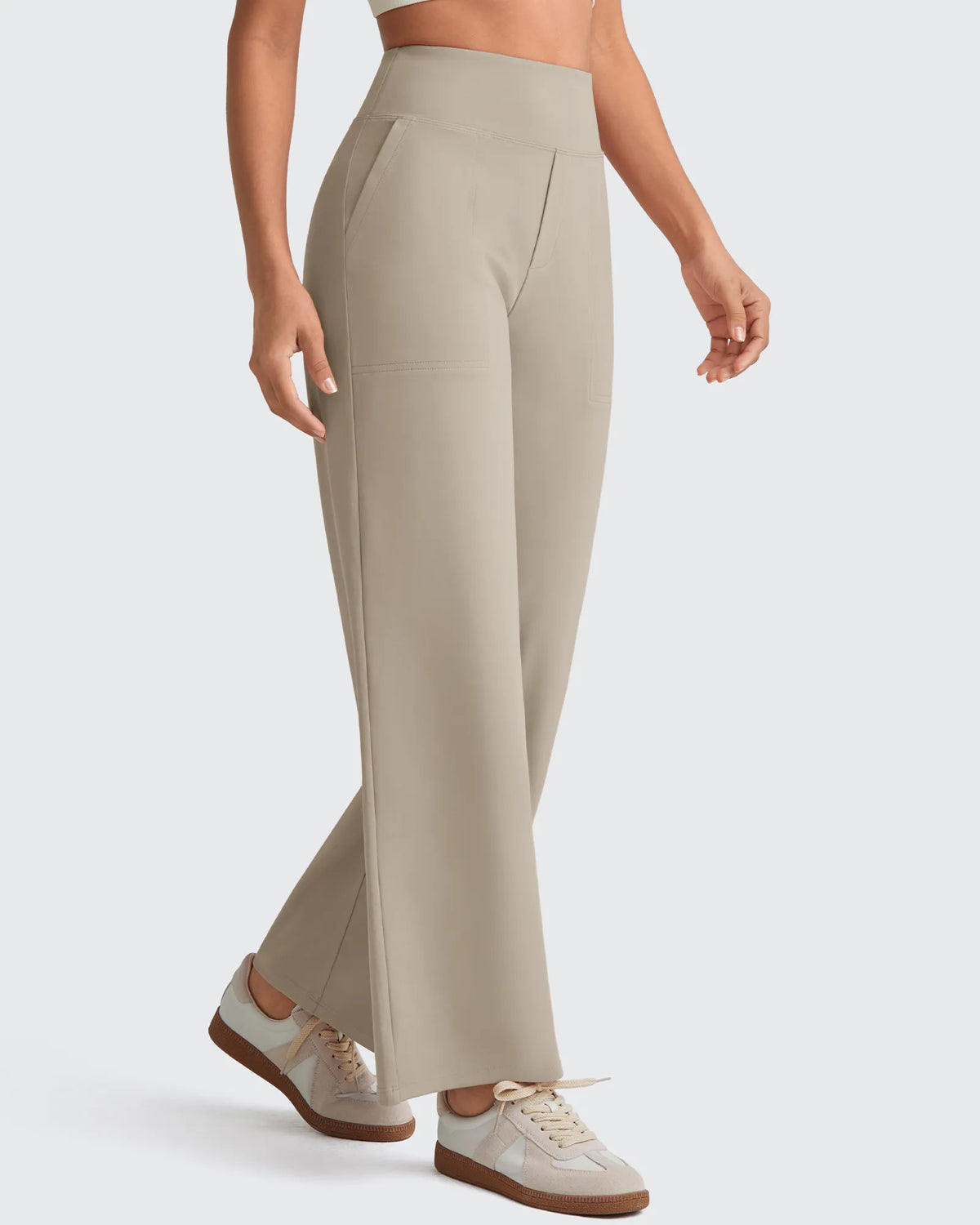 EverGoing High Waist Stretch Dressy Cropped Pants Regular - G4Free