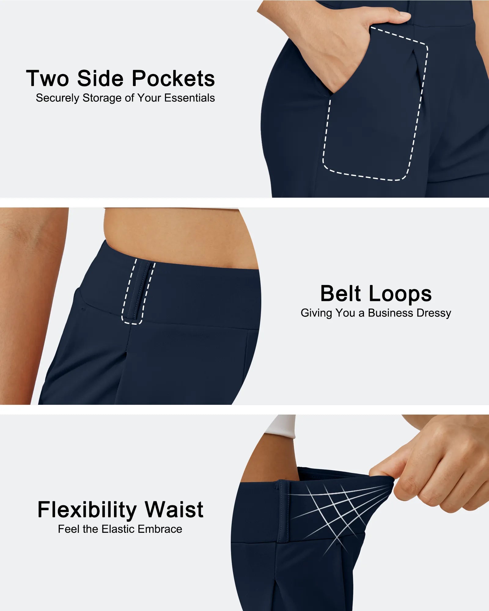 EverGoing High-Waist Belted Pleated Casual Dressy Shorts - G4Free
