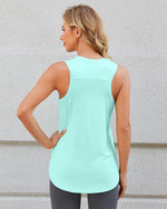 Quick Dry Scoop Neck Sleeveless Tops - G4Free