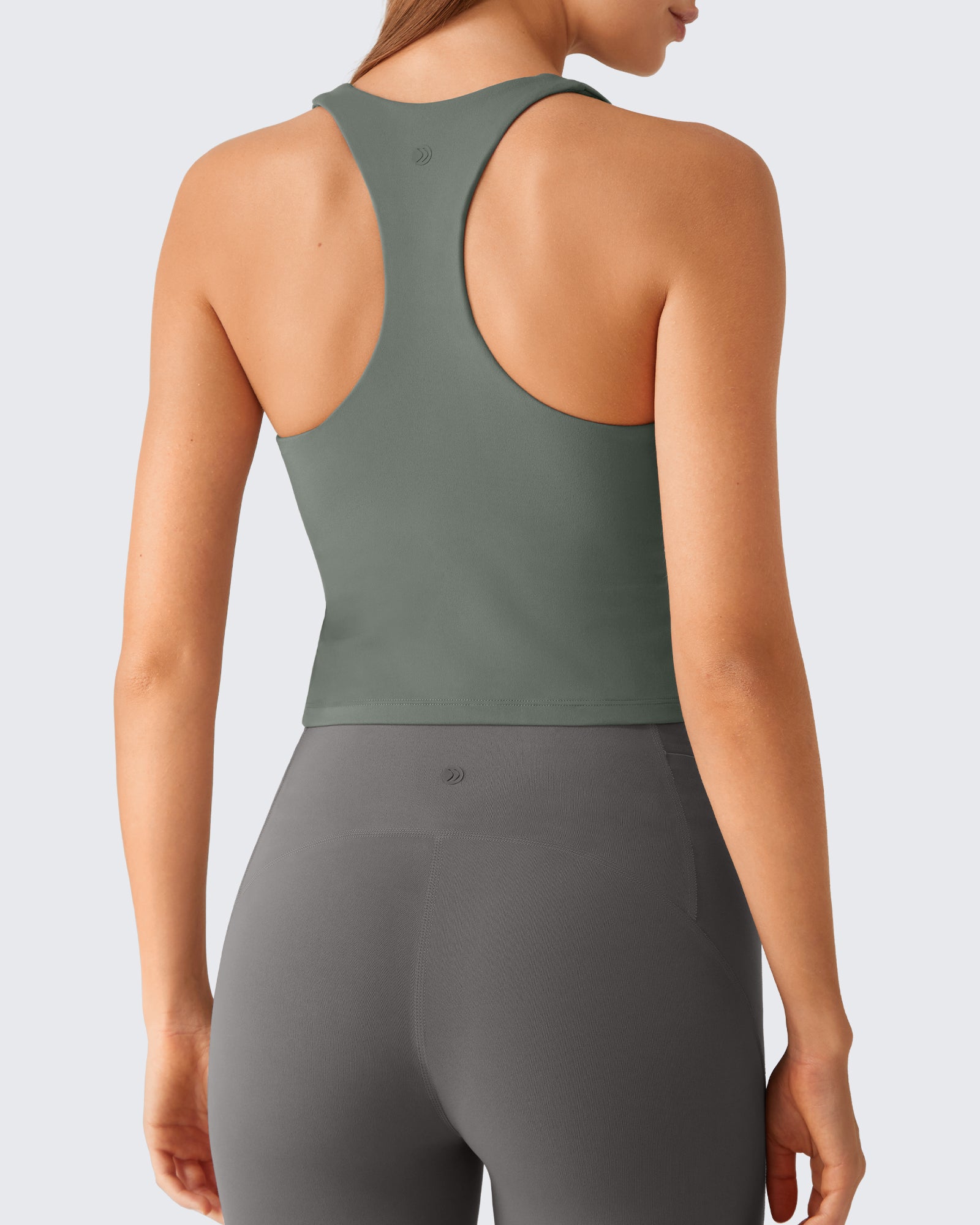 G4Free BareFeel Racerback Tank Top with Removable Padded Bra