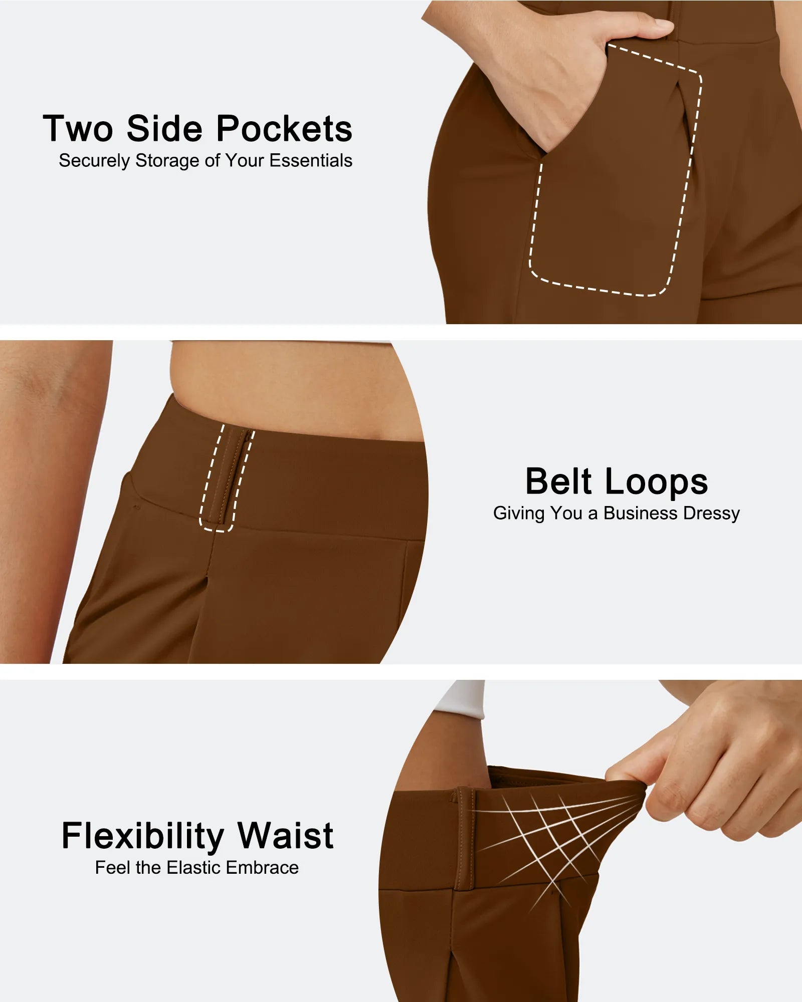 EverGoing High-Waist Belted Pleated Casual Dressy Shorts - G4Free