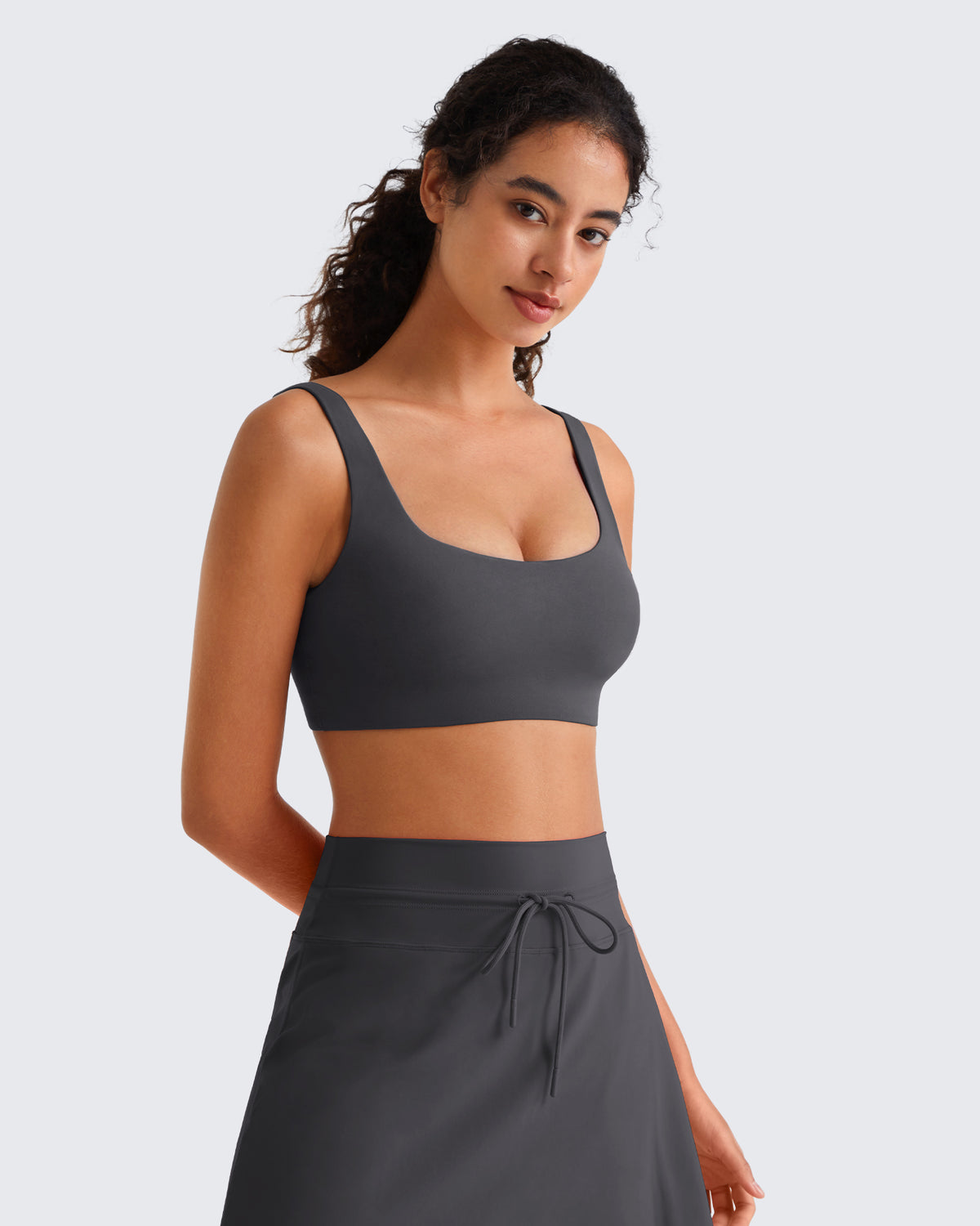 G4Free BareFeel Square Neck Sports Bra – Non Padded U Back
