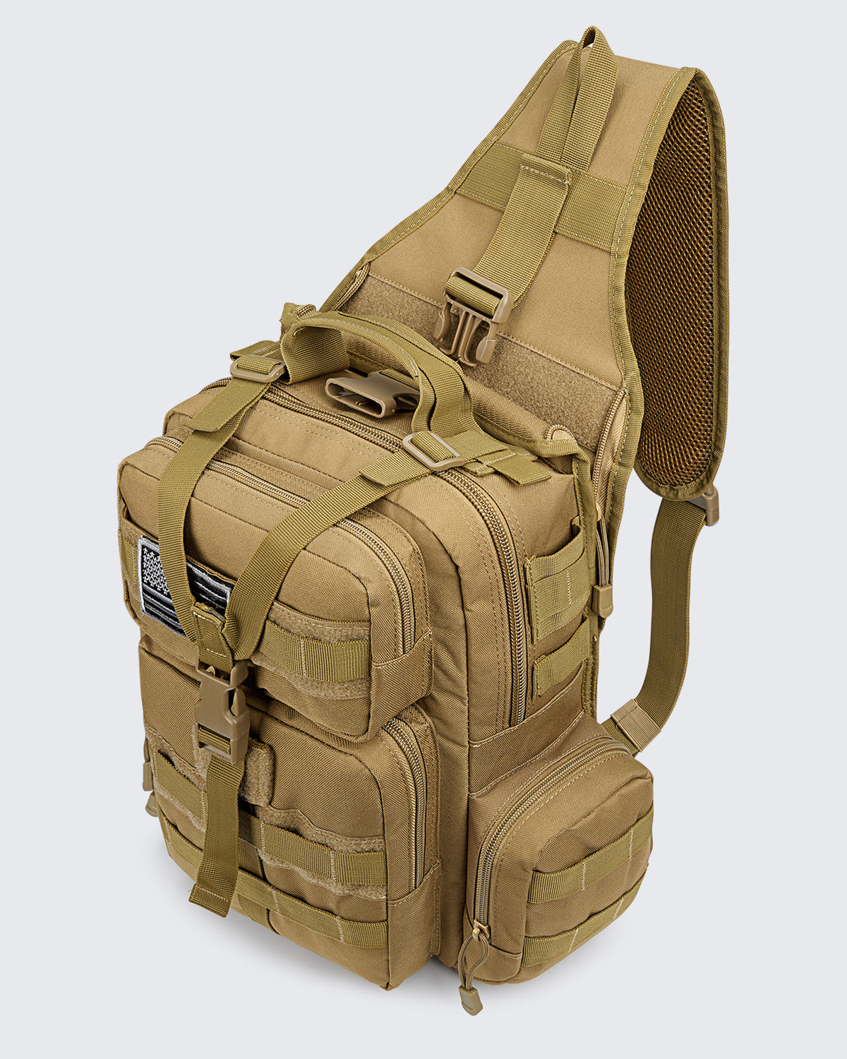 Men's Tactical EDC Sling Backpack with Pistol Holster