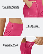EverGoing High-Waist Belted Pleated Casual Dressy Shorts - G4Free
