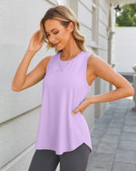 Quick Dry Scoop Neck Sleeveless Tops - G4Free