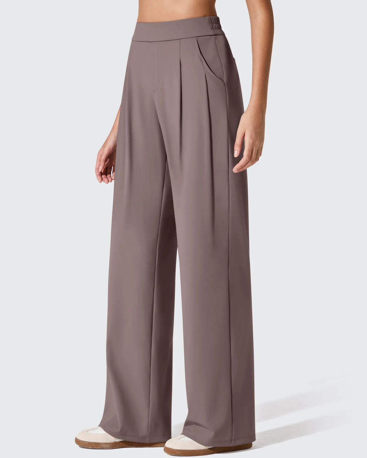 ShiftReady Two Front Pleated Wide Leg Dress Pants