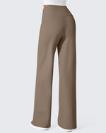 EverGoing Fleece Lined High-Waist Wide Leg Thermal Trousers - G4Free