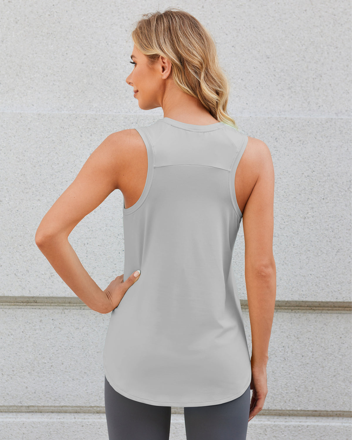 Quick Dry Scoop Neck Sleeveless Tops - G4Free