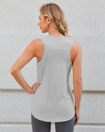 Quick Dry Scoop Neck Sleeveless Tops - G4Free