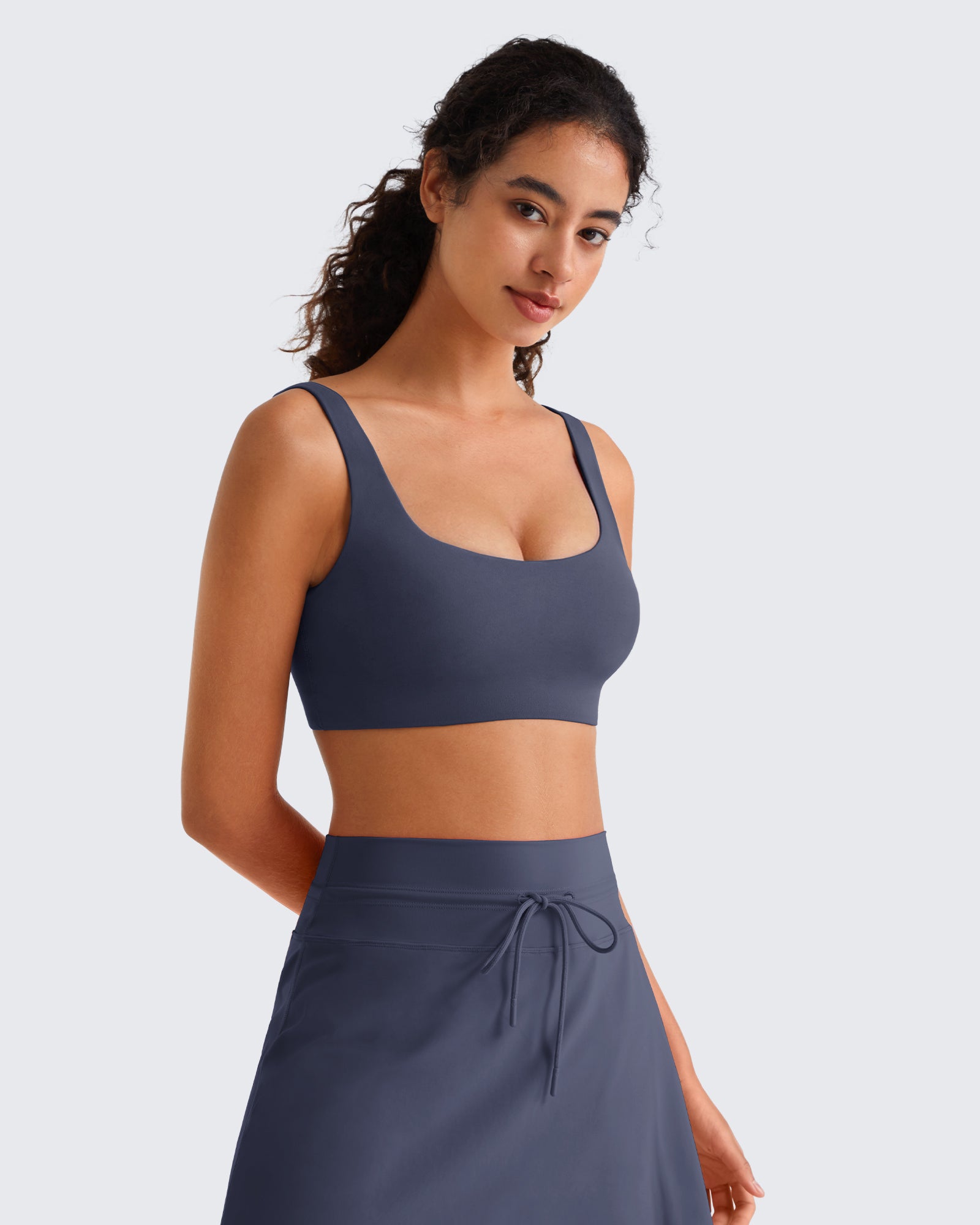 G4Free BareFeel Square Neck Sports Bra – Non Padded U Back