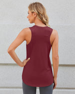 Quick Dry Scoop Neck Sleeveless Tops - G4Free