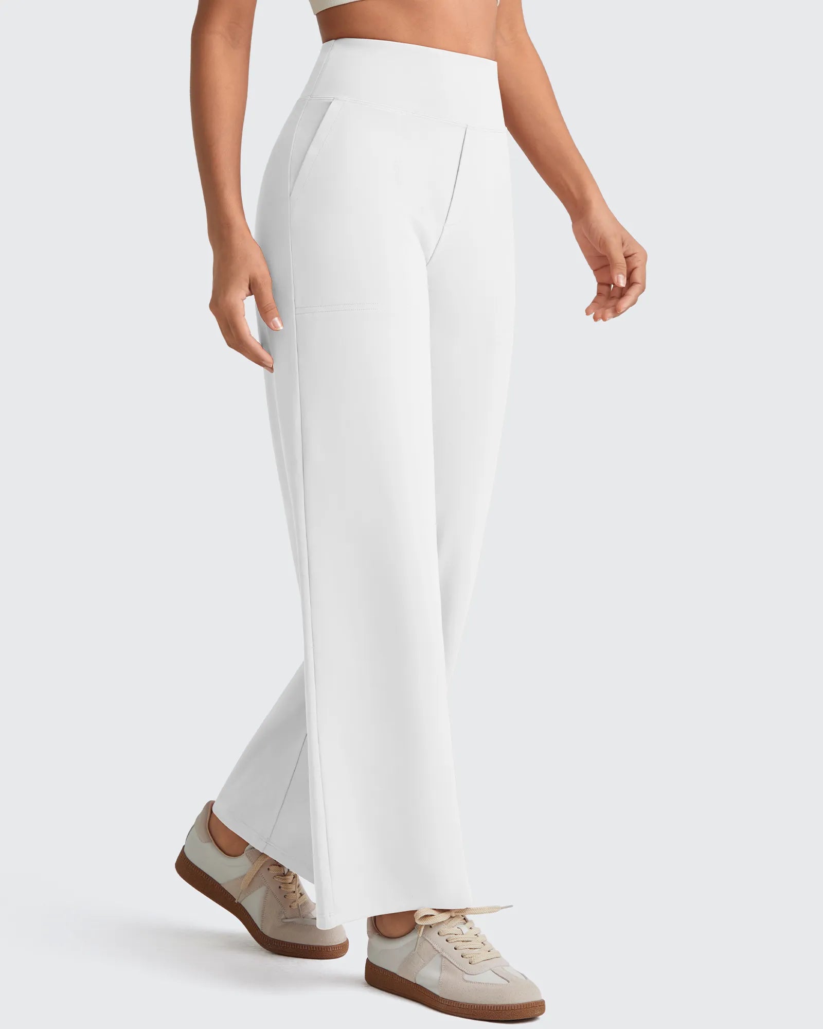 EverGoing High Waist Stretch Dressy Cropped Pants Regular - G4Free