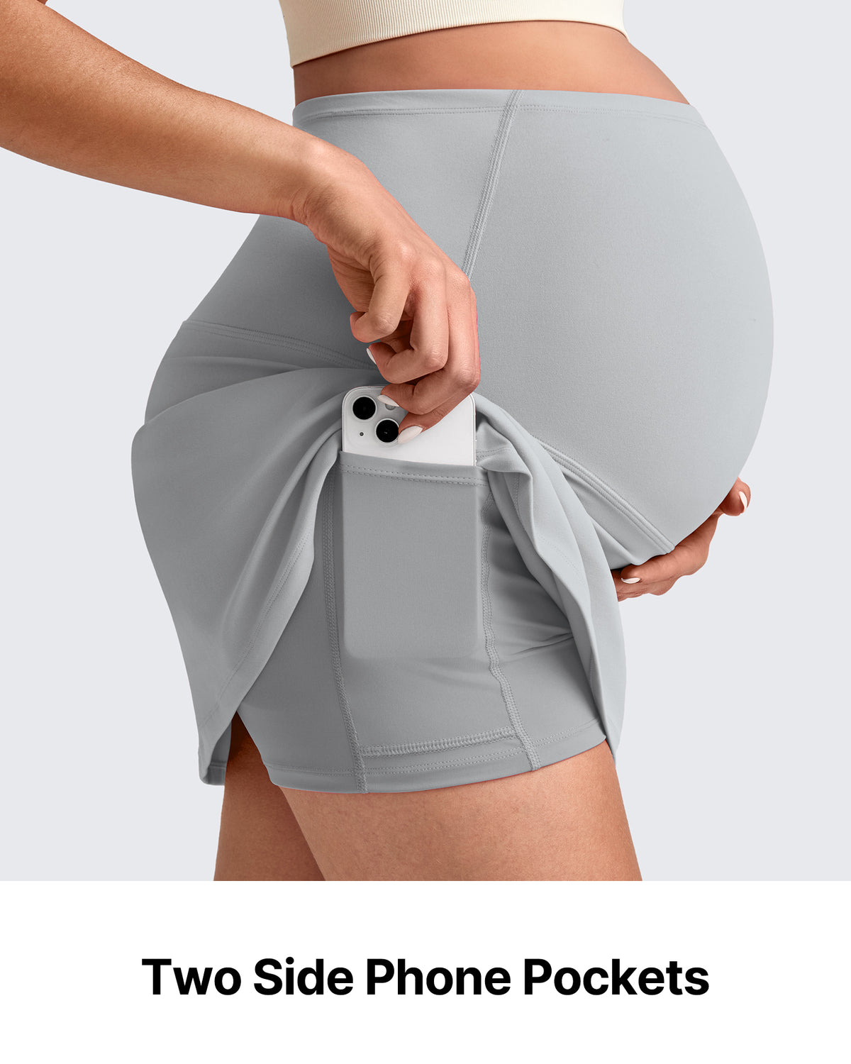 BareFeel Inner Shorts Maternity Workout Skirt - G4Free