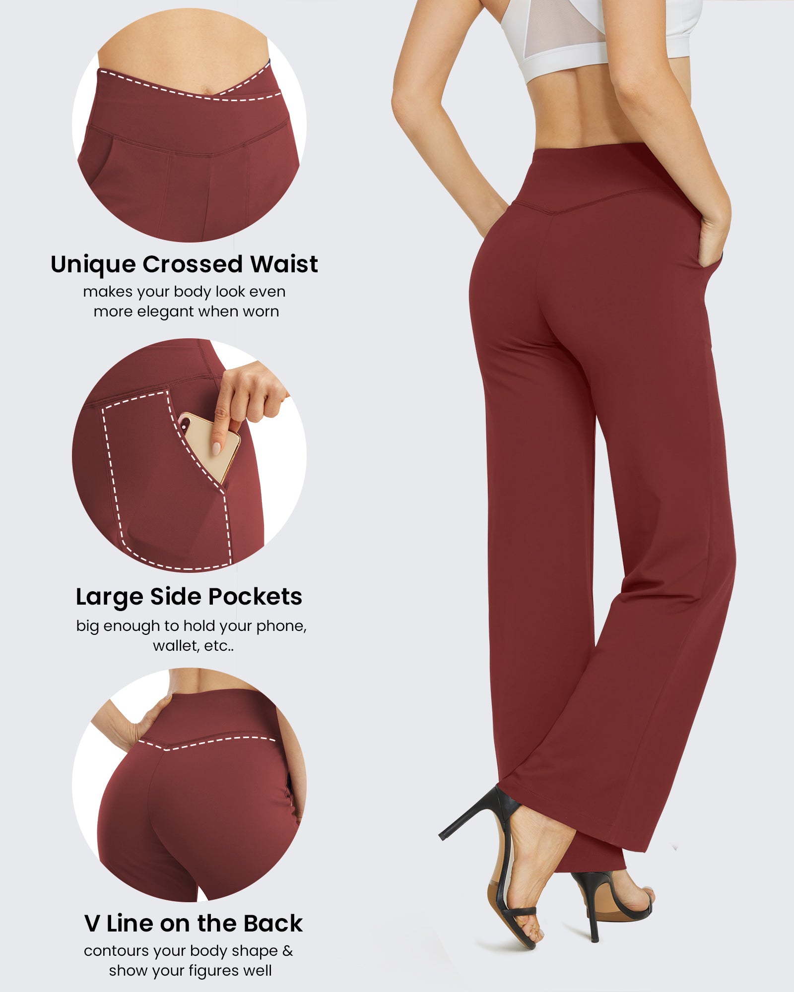 EverGoing Wide Leg High-Waist Casual Pants Regular - G4Free