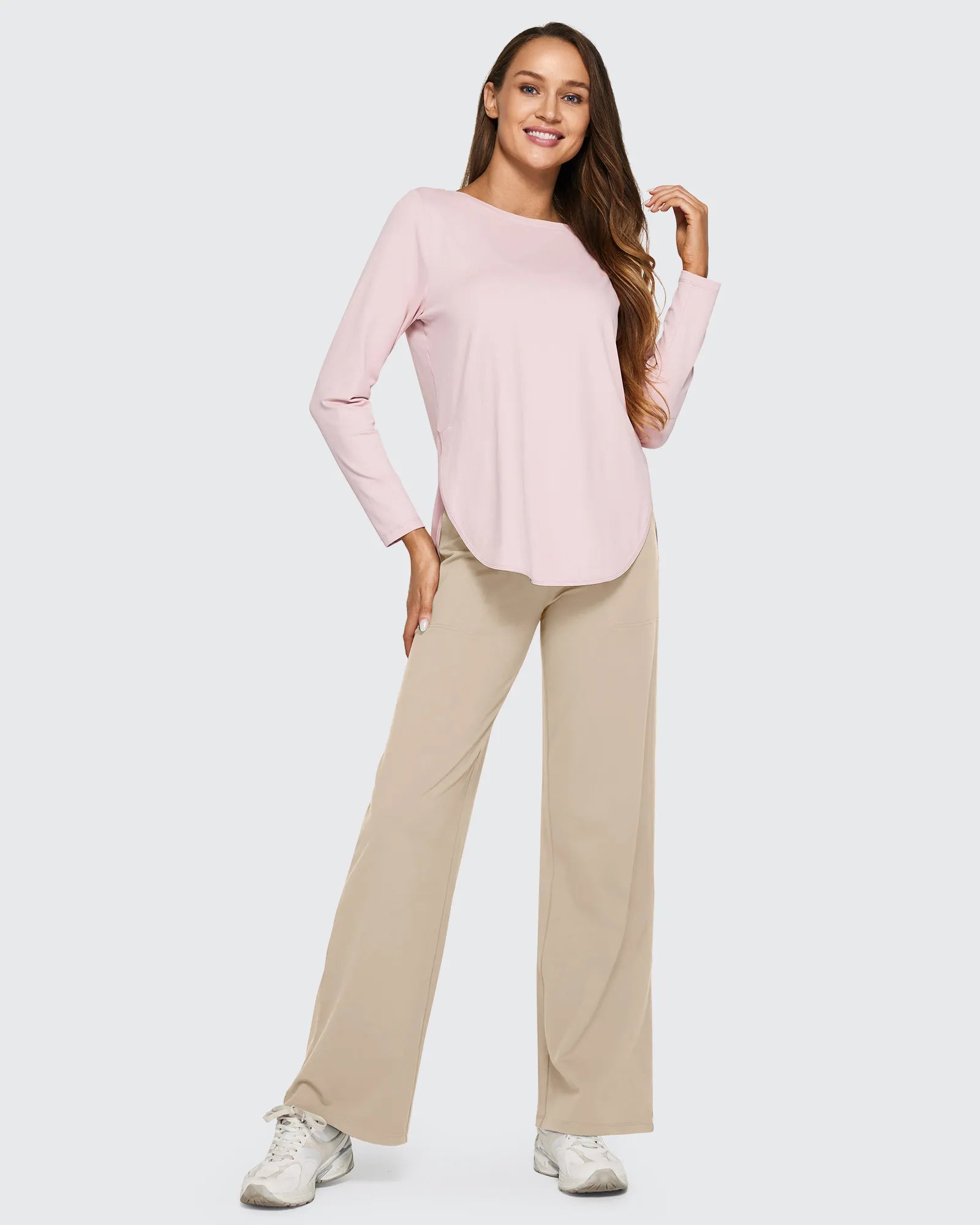 EverGoing Loose High-Waist Business Casual Pants 33'' - G4Free