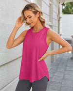 Quick Dry Scoop Neck Sleeveless Tops - G4Free