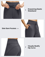 Smoofit Wide Leg Drawstring Double Layer Waist Pants
