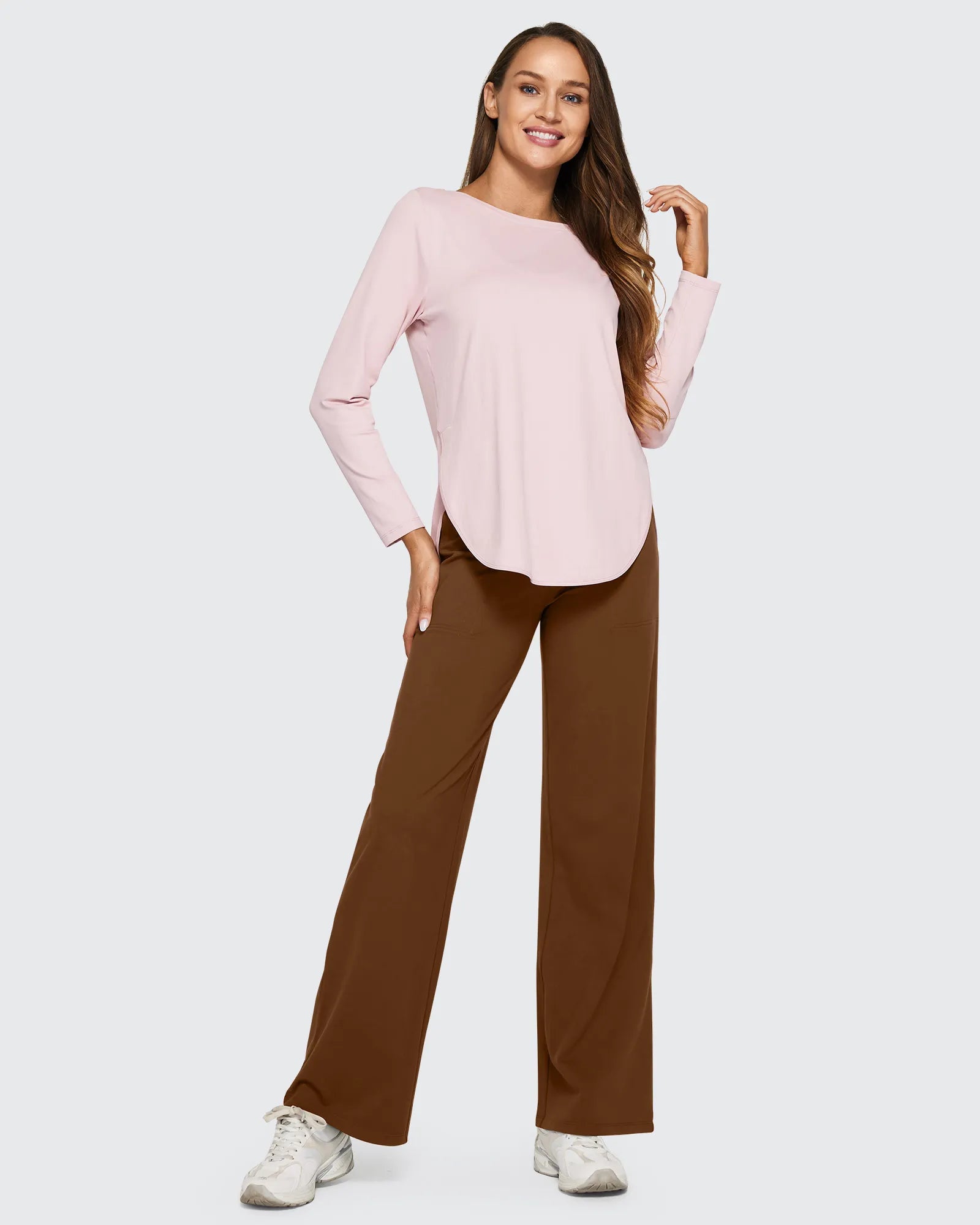 EverGoing Loose High-Waist Business Casual Pants 33'' - G4Free
